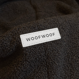 Dog Carrier black - soft teddy fabric for puppies and small dogs up to 8 kg