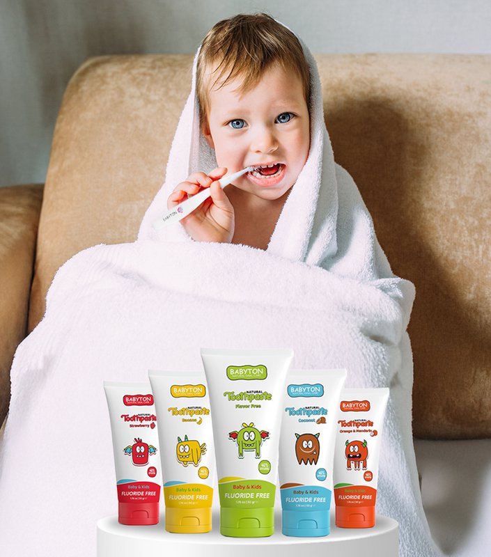 Babyton Natural toothpaste with orange and mandarin taste 50g