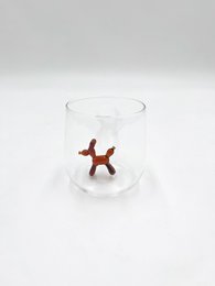 Waterglass 3d Balloon Dog Brown