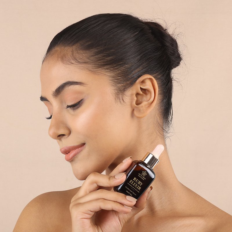 Ruby Elixir Kumkumadi Serum – 30ML | Ayurvedic Brightening & Rejuvenation Serum for Radiant Skin