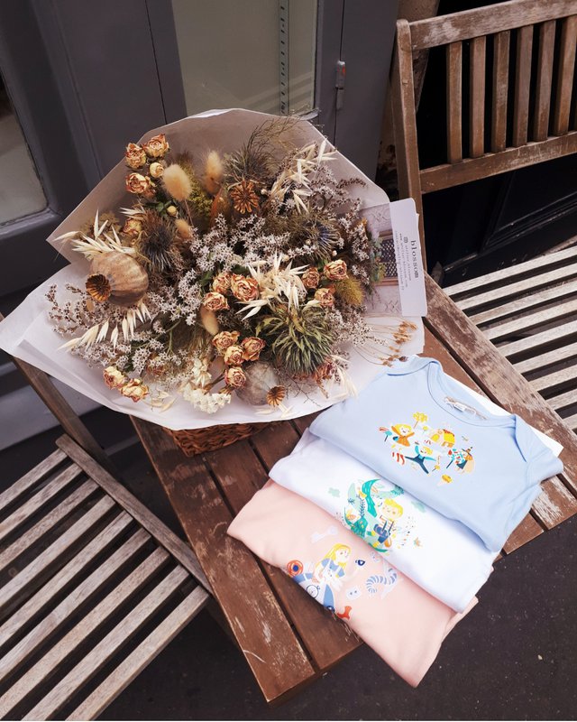 Pulverpink Alice in Wonderland pyjamas 100% OEKO-TEX certificeret økologisk bomuld