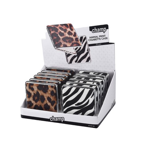 Student mit Leopard- und Zebra -Zigaretten