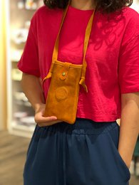 Handytasche aus echtem Leder – Umhängetasche