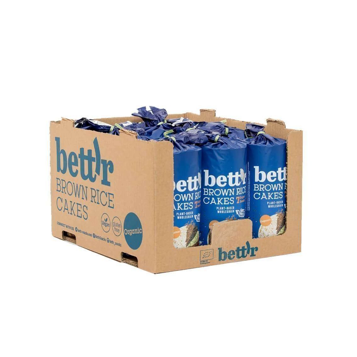Brown Rice Cakes 7 Super Seeds, organic, Bett'r, 120g