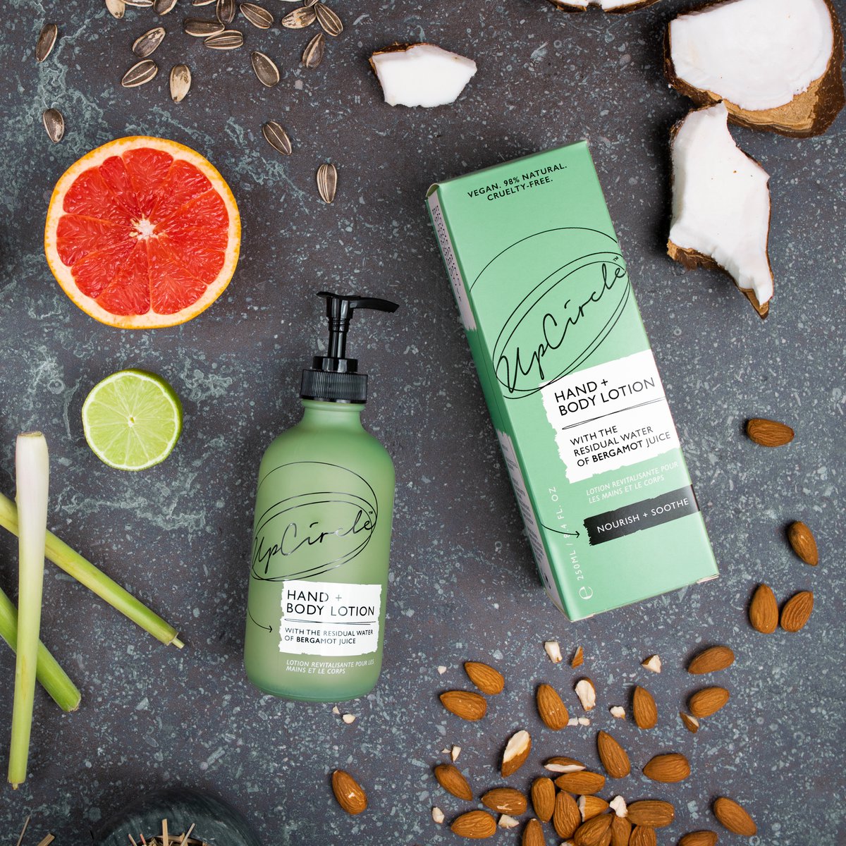 Hand + Body Lotion with Bergamot Water - Refill bottle with aluminium cap