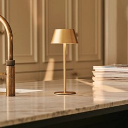 Milou Gold Rechargeable Table Lamp