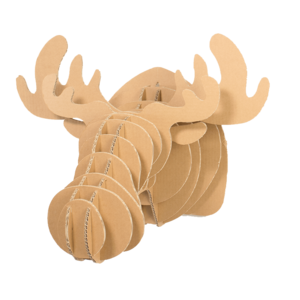 Cardboard Moose Head