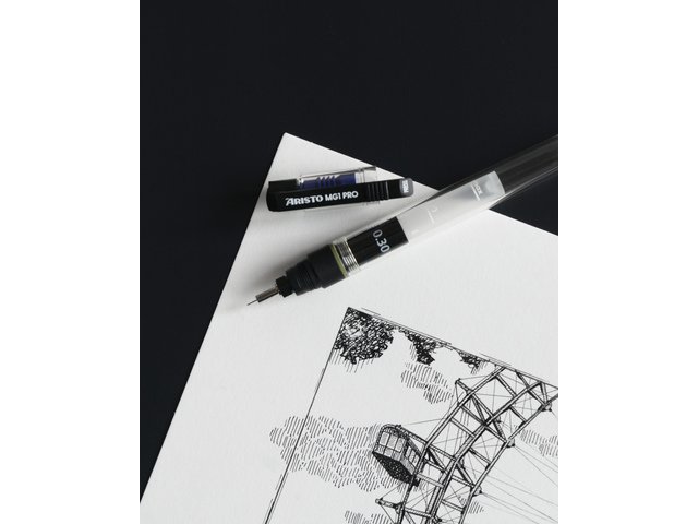 Drawing pen PRO Aristo Studio set 8-piece 0.20-0.30-0.50mm drawing pens, Geo-pen 0.5mm,