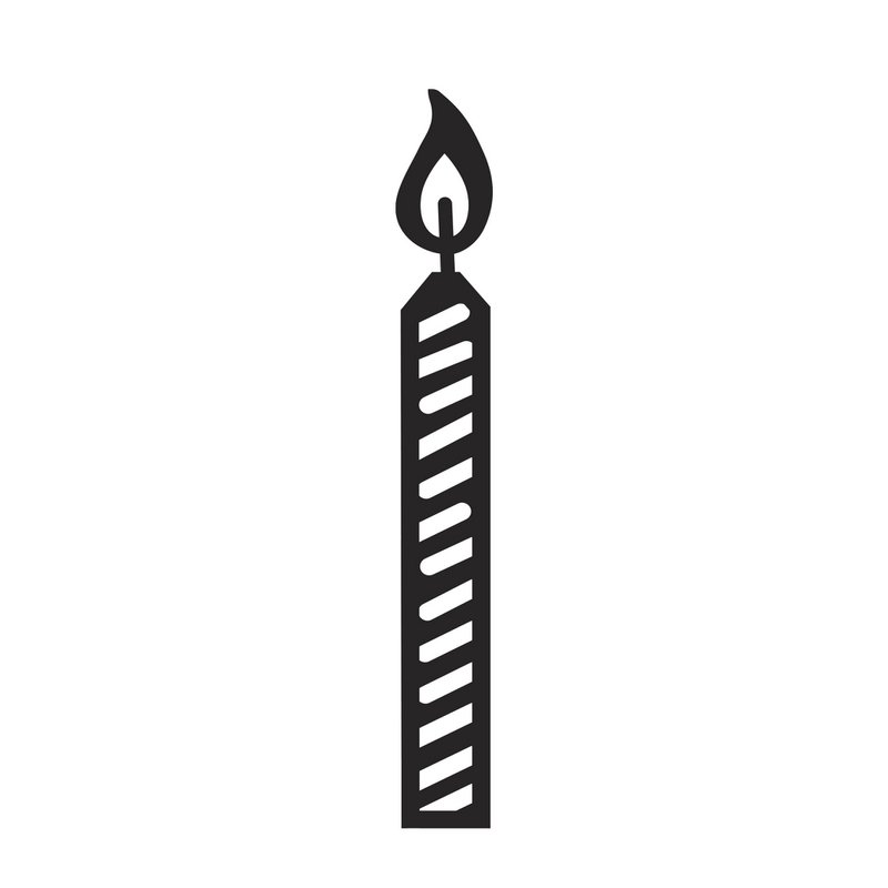 Mini Candle Stamp – Ideal for craft Retail Birthday & Celebration Collections