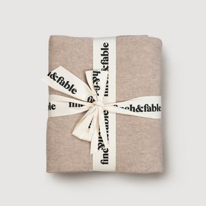Wollstrickdecke – Hafer