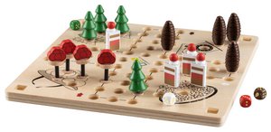 Brettspiel aus Holz | Freu dich doch im Schwarzwald | Familien Gesellschaftsspiel Ludo Game | 34 x 34 cm