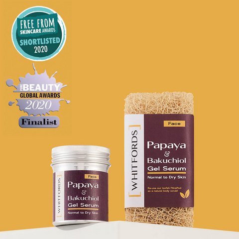 Gelserum mit Papaya und Bakuchiol