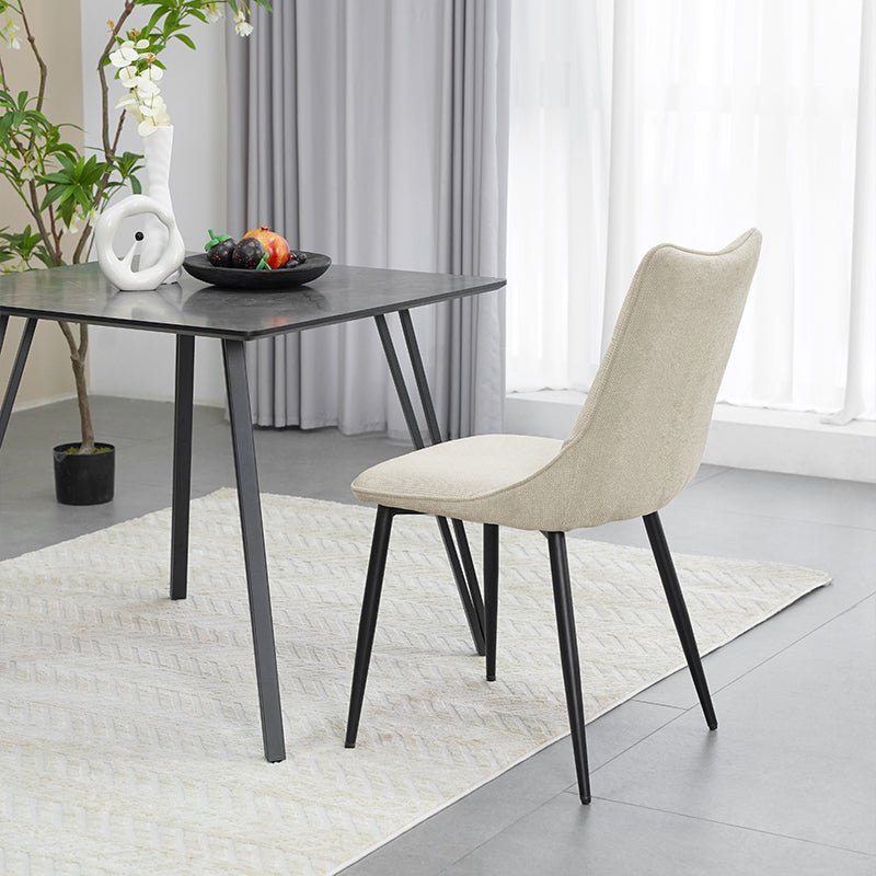 Chaise de salle à manger Giselle [lot de 2] [tissu lin]