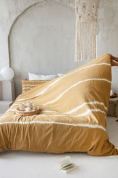 Set biancheria da letto Shibori - copripiumino 220 x 240 cm e due cuscini 40 x 80 cm | Acetosa