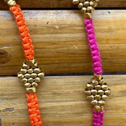 collar Dokra hecho a mano "Summerlove"