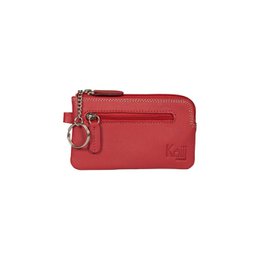 K10218VB | Llavero/Monedero en Piel Verdadera Col.Rojo. Accesorios Cremallera Níquel Pulido. Dimensiones: 12 x 7 x 0,5 cm. Embalaje: Fondo rígido/tapa Caja de regalo