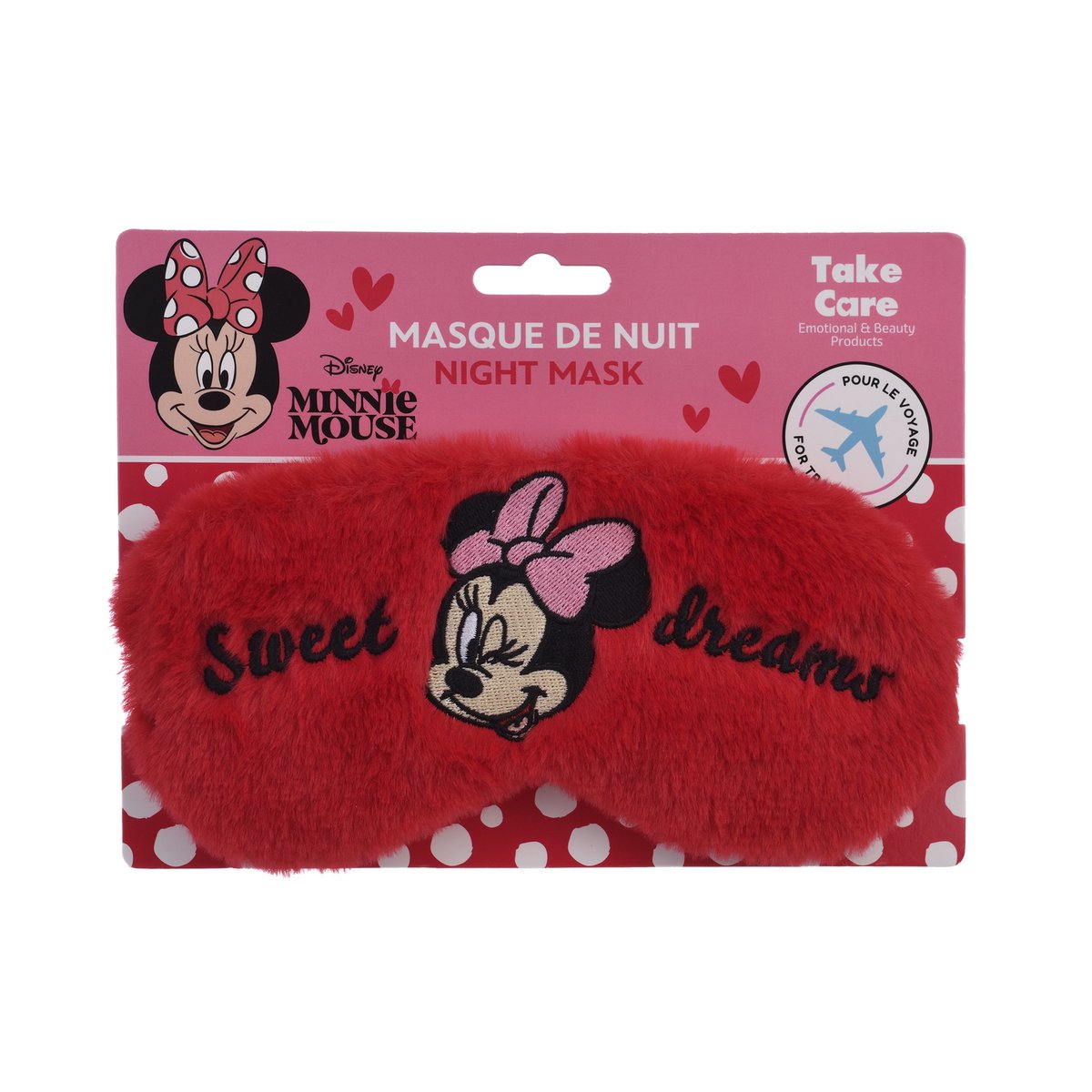Minnie pluche reisnachtmasker