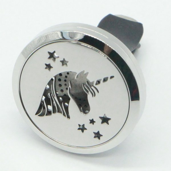 Car Diffuser Clip'Arôme - Unicorn - Stainless Steel with Blotters - Decorative Aromatherapy Accessory - Gift Idea
