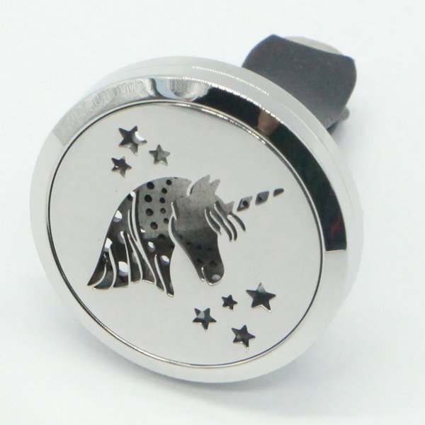 Car Diffuser Clip'Arôme - Unicorn - Stainless Steel with Blotters - Decorative Aromatherapy Accessory - Gift Idea