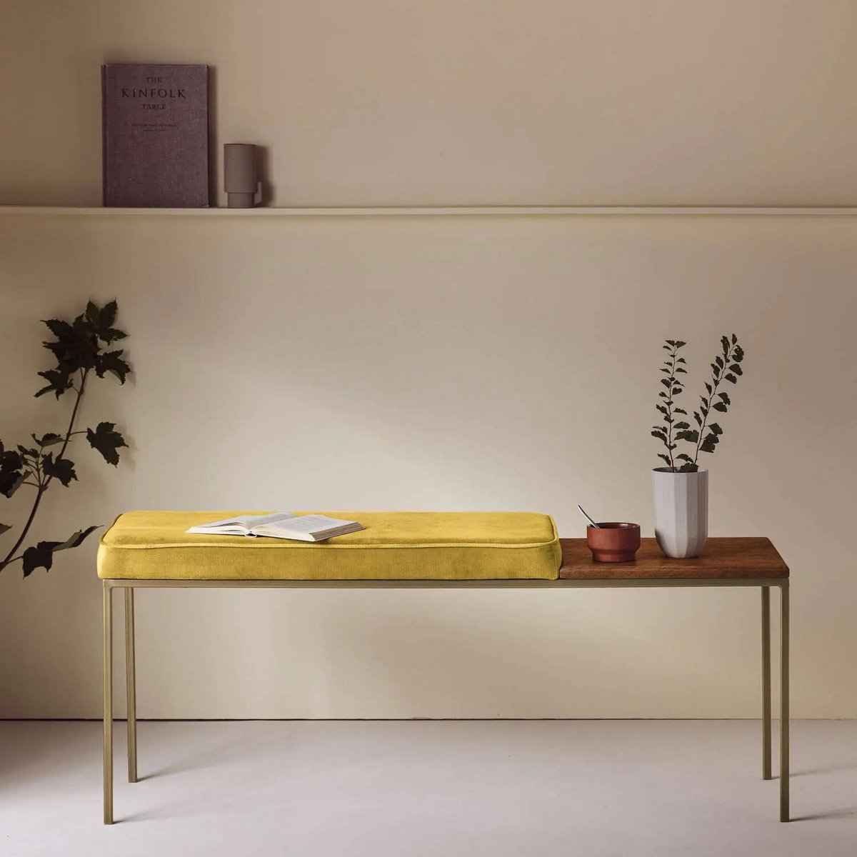 Zitronengelb Gold Buchenholz, Nussbaum Beizung