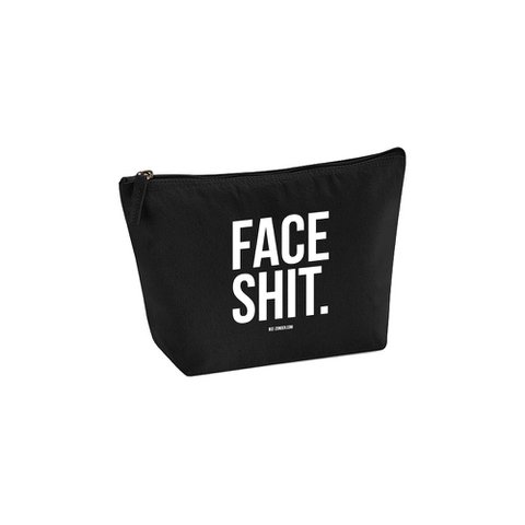 Kulturbeutel - Face shit - schwarz