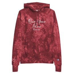 Own Your Glow Unisex Champion Batik-Hoodie mit Stickerei | Champion-Hoodie