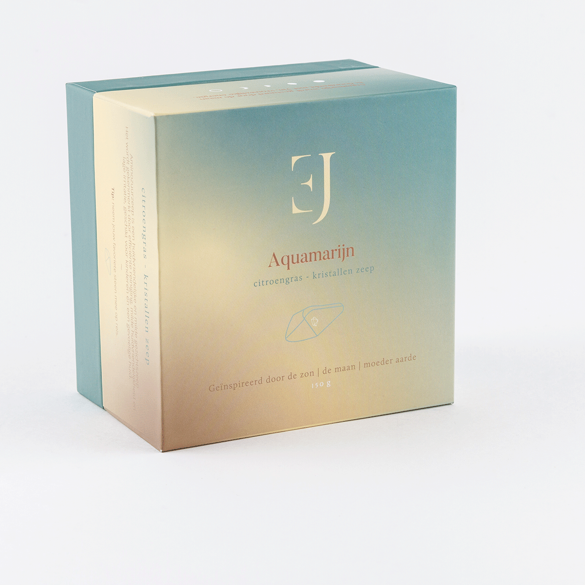 Aquamarine crystal soap
