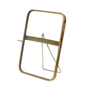 Abgerundeter Standrahmen aus Messing 13x18cm