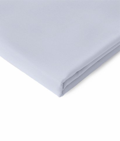 Satin-Bettlaken ohne Gummi, einfarbig, hellblau