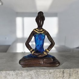 SCULTURA BRONZE YOGA "INDA" | di derme | colori diversi
