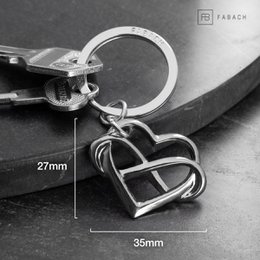 "Infinite Love" heart keychain with infinity sign - infinity pendant with heart