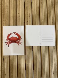 Cartolina con granchio