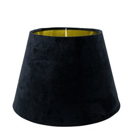 Lampenschirm Samt schwarz Ø 30cm