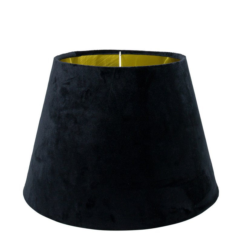 Lampenschirm Samt schwarz Ø 30cm
