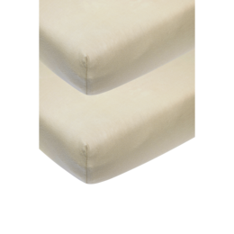 Hoeslaken jersey Sand