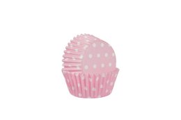 Papiers cupcake pois rose 60 pcs Isabelle Rose
