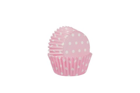 Polka dot pink cupcake papers 60 pcs Isabelle Rose