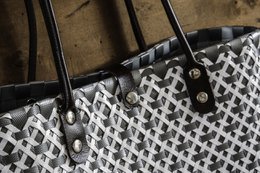 PRAGA Basket, shopping bag pi beach bag en materiales reciclados