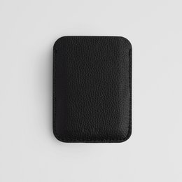 Minimalist Black Card Holder Wallet for Men and Women
