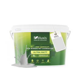 5-liter ultra-matte, streak-free, drip-free, and eco-friendly interior paint in gray color.