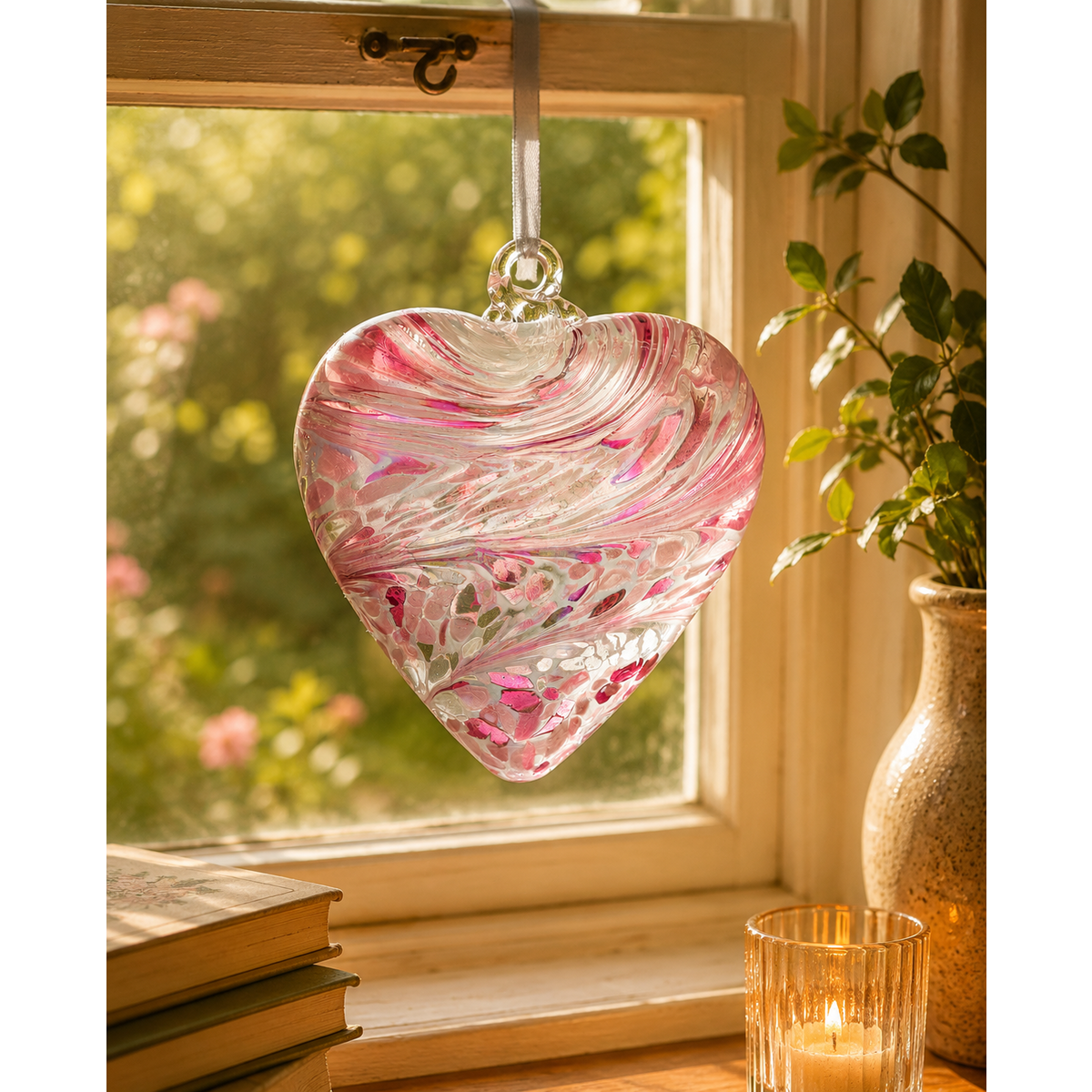 Cœur de l'Amitié 8 cm - Rose Pastel