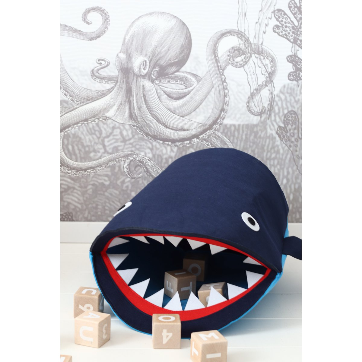 Storage Basket Children's Room - Shark