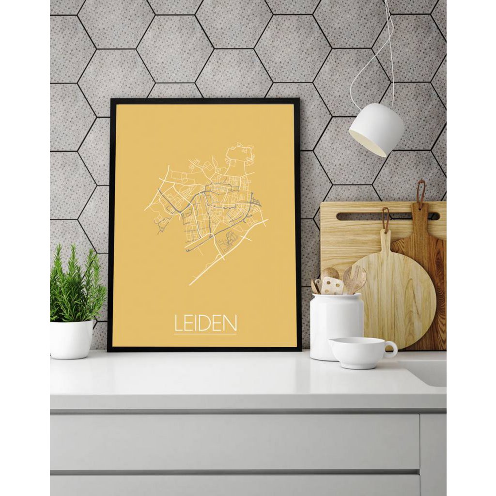 Leiden Floor plan poster Geel