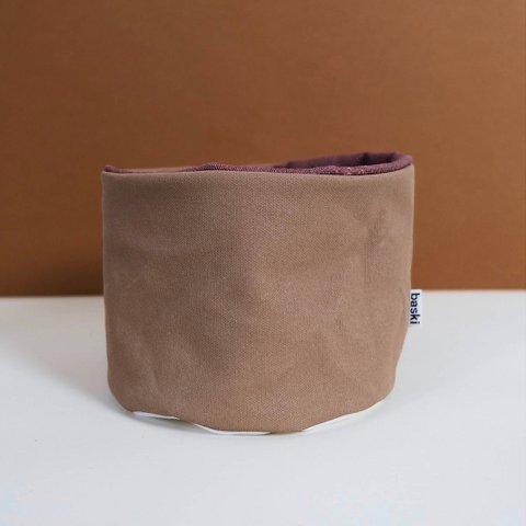 Plant Basket - Planter - Bio Cotton - Natural Clay Brown