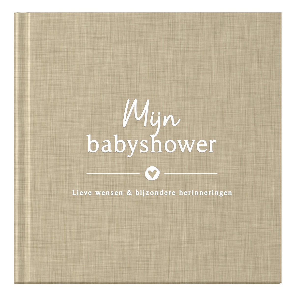 Fyllbooks Mijn babyshower boek - Linnen Taupe
