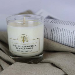 ENGLISH SOAP C° 170g Candle - White Jasmine & Sandalwood