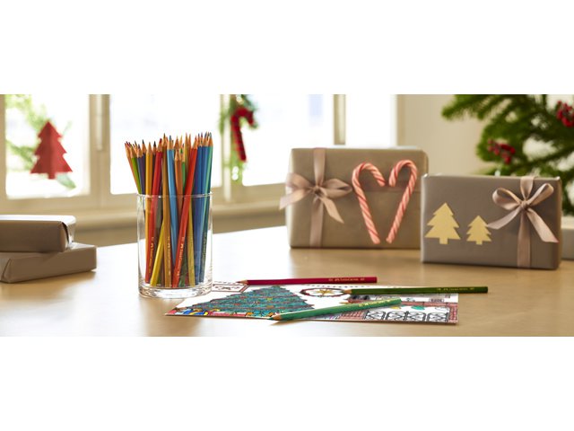 Colored pencils FC hexagonal in cardboard case of 24 pcs.