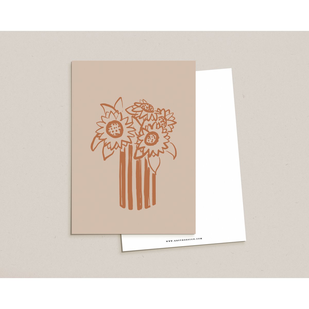 Postkarte / Sunflower Vase