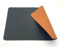 6 luksusowych podkładek o wyglądzie skóry - czarny - brązowy - prostokątny - 45 x 30 cm - plastikowa podkładka - Kade 171
