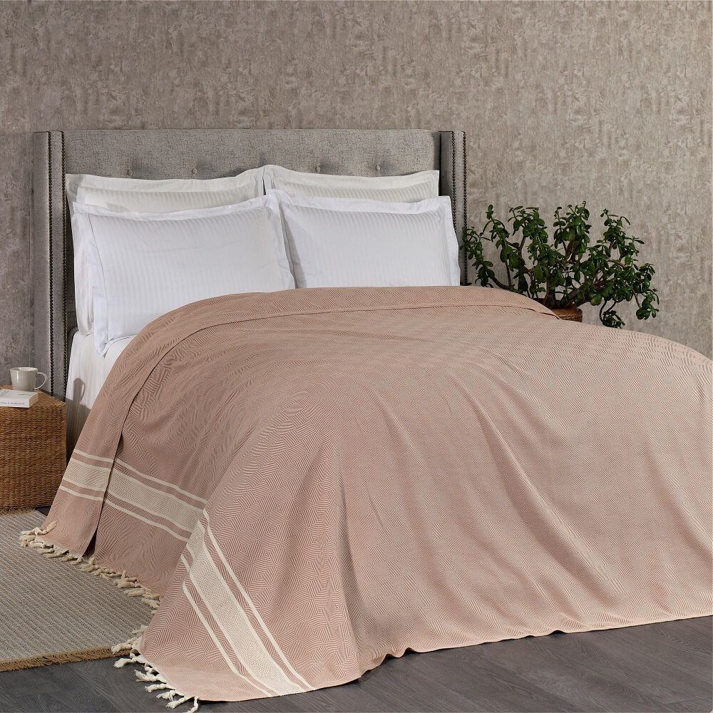 Lineaire katoenen deken | Sprei